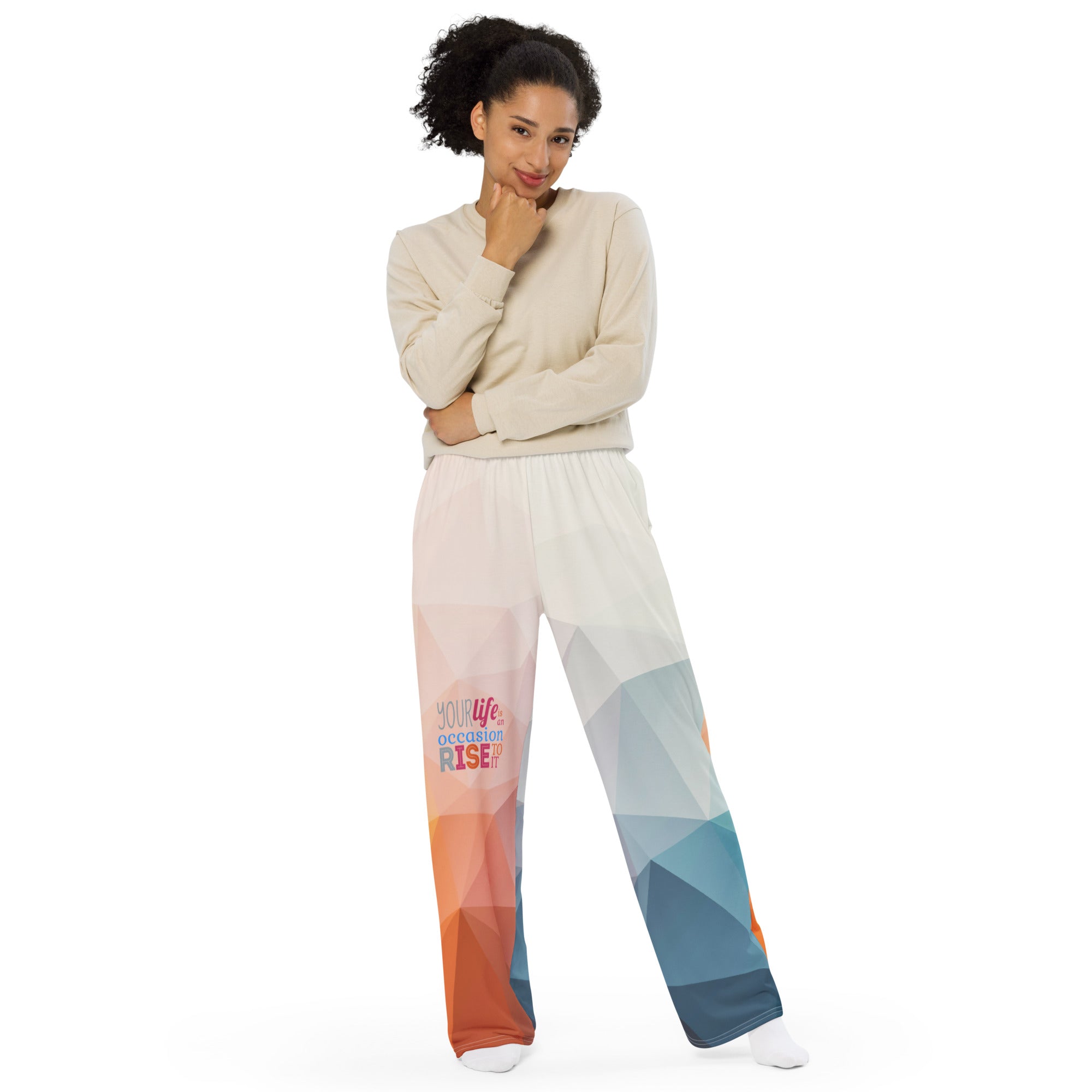 RISE unisex wide-leg pants