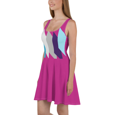 Diamond Abstract Skater Dress