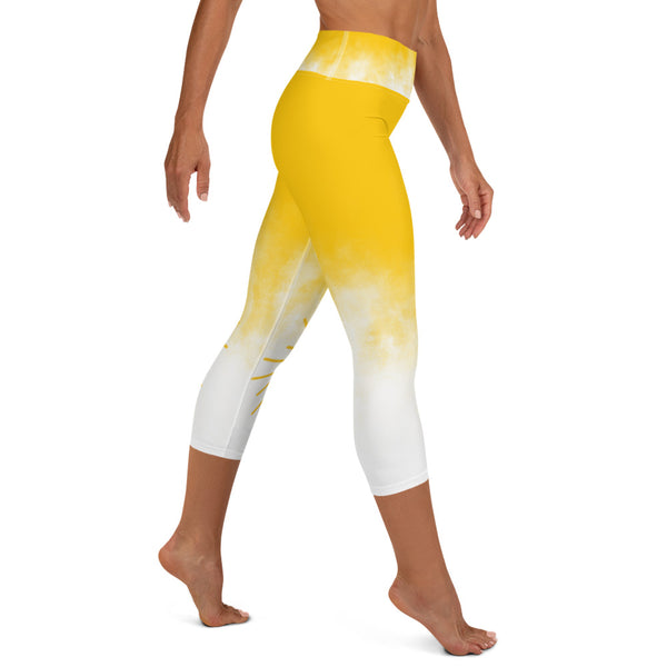 SunBurst Yoga Capri Leggings