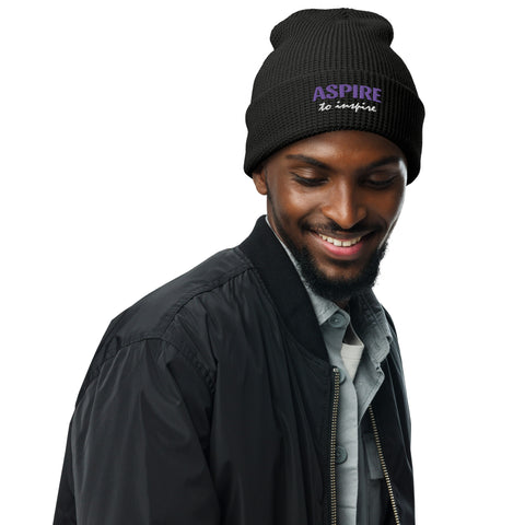 Aspire to Inspire Waffle beanie